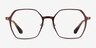 Turbo Matte Brown Aluminium-alloyEyeglass Frames from EyeBuyDirect, Front View