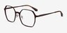Turbo Matte Brown Aluminium-alloyEyeglass Frames from EyeBuyDirect, Angle View