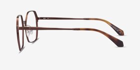 Turbo Matte Brown Aluminium-alloy Montures de lunettes de vue d'EyeBuyDirect, Vue de Côté