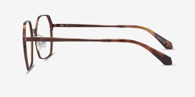 Turbo Matte Brown Aluminium-alloyEyeglass Frames from EyeBuyDirect, Side View
