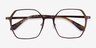 Turbo Matte Brown Aluminium-alloyEyeglass Frames from EyeBuyDirect, Closed View