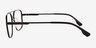 Amp Matte Black Aluminium-alloyEyeglass Frames from EyeBuyDirect, Side View
