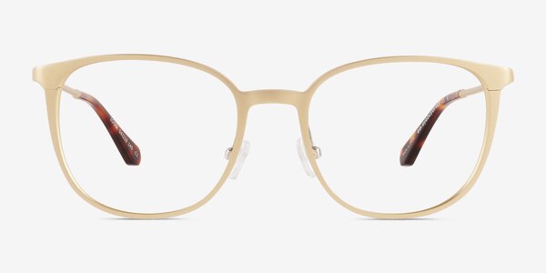 Zoom Matte Gold Aluminium-alloy Eyeglass Frames