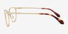 Zoom Matte Gold Aluminium-alloyEyeglass Frames from EyeBuyDirect, Side View