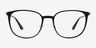 Zoom Matte Black Aluminium-alloyEyeglass Frames from EyeBuyDirect, Front View