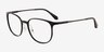 Zoom Matte Black Aluminium-alloyEyeglass Frames from EyeBuyDirect, Angle View