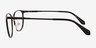 Zoom Matte Black Aluminium-alloyEyeglass Frames from EyeBuyDirect, Side View
