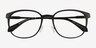 Zoom Matte Black Aluminium-alloyEyeglass Frames from EyeBuyDirect, Closed View