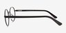 Turn Matte Black Carbon-fiberEyeglass Frames from EyeBuyDirect, Side View