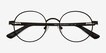 Turn Matte Black MetalEyeglass Frames from EyeBuyDirect, Closed View
