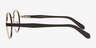 Jet Black Gold Carbon-fiberEyeglass Frames from EyeBuyDirect, Side View
