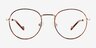 Wondrous Shiny Gold Tortoise MetalEyeglass Frames from EyeBuyDirect, Front View