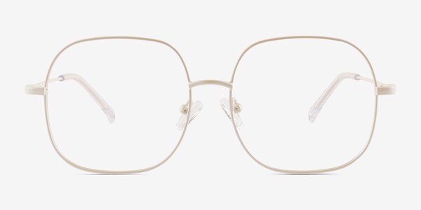 Movement White Metal Eyeglass Frames