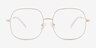 Movement White MetalEyeglass Frames from EyeBuyDirect, Front View