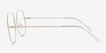 Movement White MetalEyeglass Frames from EyeBuyDirect, Side View