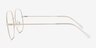 Movement White MetalEyeglass Frames from EyeBuyDirect, Side View