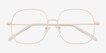 Movement White MetalEyeglass Frames from EyeBuyDirect, Closed View