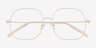 Movement White MetalEyeglass Frames from EyeBuyDirect, Closed View