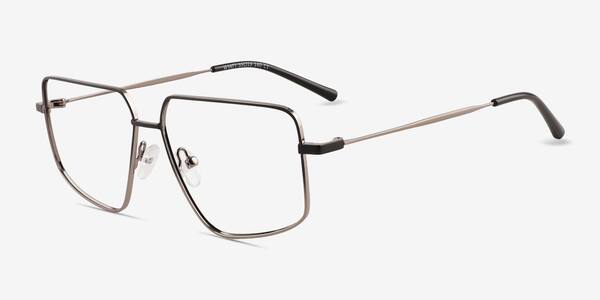 Black Matte Gunmetal Wyatt -  Metal Eyeglasses