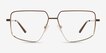 Wyatt Gradient Matte Brown MetalEyeglass Frames from EyeBuyDirect, Front View