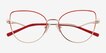 Lee Red Gold MetalEyeglass Frames from EyeBuyDirect, Closed View