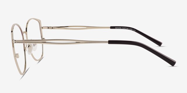 Deven Gradient Matte Purple MetalEyeglass Frames from EyeBuyDirect, Side View