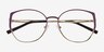 Deven Gradient Matte Purple MetalEyeglass Frames from EyeBuyDirect, Closed View