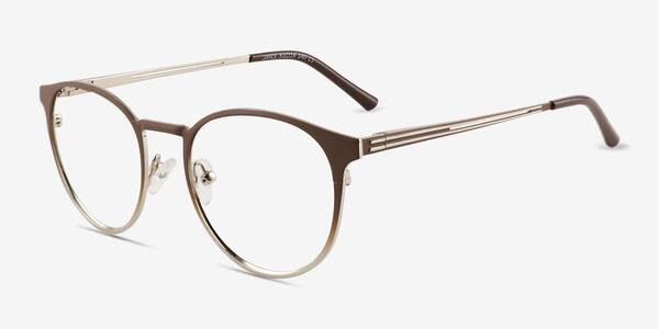 Matte Brown Jayce -  Metal Eyeglasses