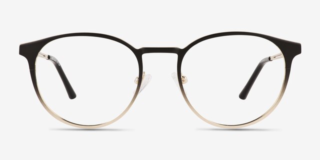 Jayce Gradient Black MetalEyeglass Frames from EyeBuyDirect, Front View