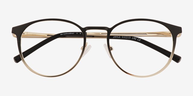 Jayce Gradient Black MetalEyeglass Frames from EyeBuyDirect, Closed View