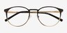 Jayce Gradient Black MetalEyeglass Frames from EyeBuyDirect, Closed View