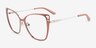 Truly Pink MetalEyeglass Frames from EyeBuyDirect, Angle View