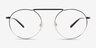 Tayler Gradient Black Silver MetalEyeglass Frames from EyeBuyDirect, Front View