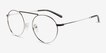 Tayler Gradient Black Silver MetalEyeglass Frames from EyeBuyDirect, Angle View