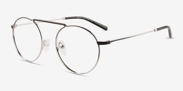 Gradient Black Silver Tayler -  Metal Eyeglasses