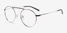 Tayler Gradient Black Silver MetalEyeglass Frames from EyeBuyDirect, Angle View