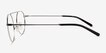 Tayler Gradient Black Silver MetalEyeglass Frames from EyeBuyDirect, Side View