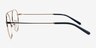 Tayler Gradient Navy Gold MetalEyeglass Frames from EyeBuyDirect, Side View