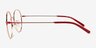 Saige Gradient Red Gold MetalEyeglass Frames from EyeBuyDirect, Side View