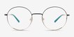 Saige Gradient Green Gold MetalEyeglass Frames from EyeBuyDirect, Front View