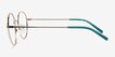 Saige Gradient Green Gold MetalEyeglass Frames from EyeBuyDirect, Side View