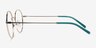 Saige Gradient Green Gold MétalMontures de lunettes de vue d'EyeBuyDirect, Vue de Côté