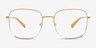 Adley Gradient Yellow Silver MetalEyeglass Frames from EyeBuyDirect, Front View