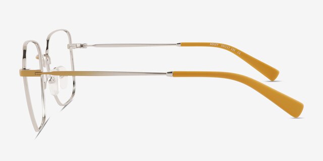 Adley Gradient Yellow Silver MetalEyeglass Frames from EyeBuyDirect, Side View