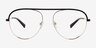 Kori Black Gold MetalEyeglass Frames from EyeBuyDirect, Front View