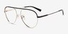 Kori Black Gold MetalEyeglass Frames from EyeBuyDirect, Angle View