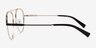 Kori Black Gold MetalEyeglass Frames from EyeBuyDirect, Side View