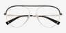 Kori Black Gold MetalEyeglass Frames from EyeBuyDirect, Closed View