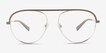Kori Gray Silver MetalEyeglass Frames from EyeBuyDirect, Front View