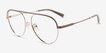 Kori Gray Silver MetalEyeglass Frames from EyeBuyDirect, Angle View